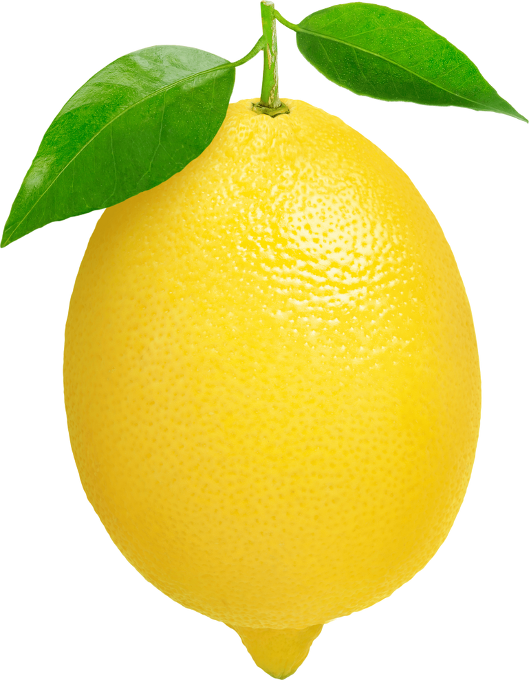 Yellow lemon fruit